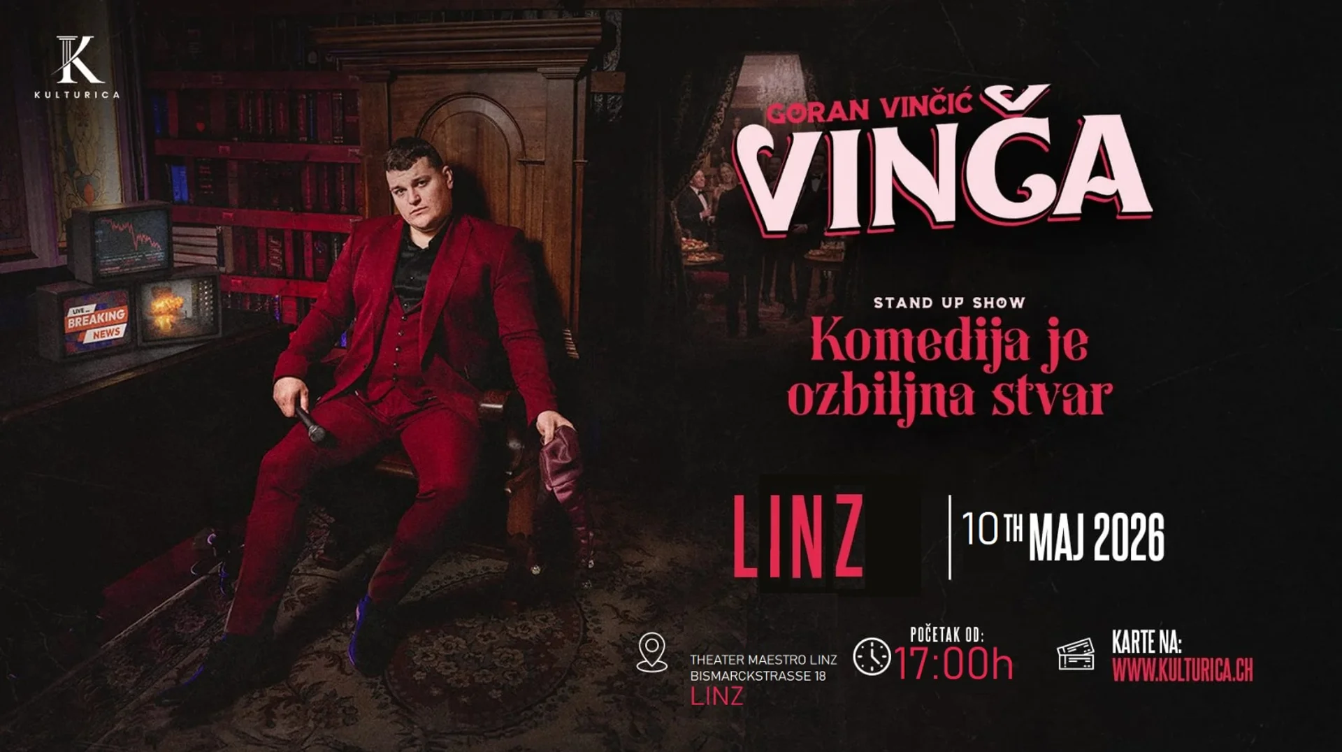 Goran Vinčić Vinča - "Komedija je ozbiljna stvar" - Linz - termin 1